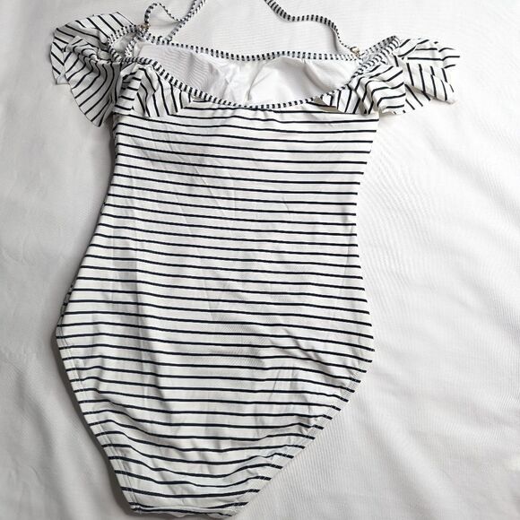 Vince Camuto Blossom Stripe One piece Swimsuit size 6 - Picture 5 of 10